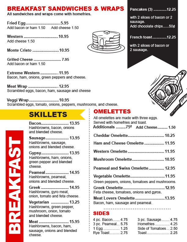 voulas diner menu